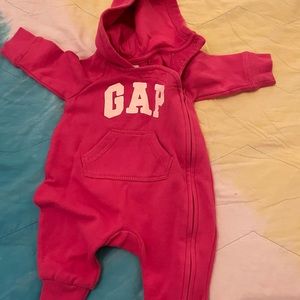 Pink baby gap one piece outfit